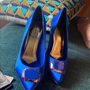Ted baker electric blue heels NEW